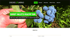 Desktop Screenshot of cascademinerals.com